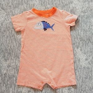 Sweet striped one piece.  Size 24 mo
